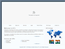Tablet Screenshot of ecsshipping.com